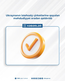 Ukraynanın istehsalçı şirkətlərinə qoyulan məhdudiyyət aradan qaldırılıb