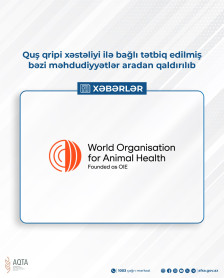 Quş qripi xəstəliyi ilə bağlı tətbiq edilmiş bəzi məhdudiyyətlər aradan qaldırılıb