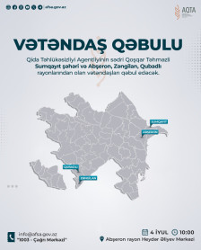 AQTA sədri Abşeronda vətəndaşları qəbul edəcək