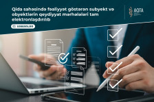 Qida sahəsində fəaliyyət göstərən subyekt və obyektlərin qeydiyyat mərhələləri tam elektronlaşdırılıb
