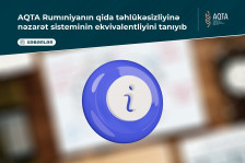 AQTA Rumıniyanın qida təhlükəsizliyinə nəzarət sisteminin ekvivalentliyini tanıyıb
