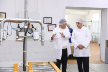 Qoşqar Təhməzli süd emalı müəssisəsinin fəaliyyəti ilə tanış olub