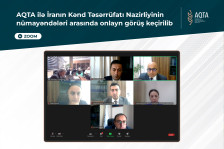 AQTA ilə İranın Kənd Təsərrüfatı Nazirliyinin nümayəndələri arasında onlayn görüş keçirilib