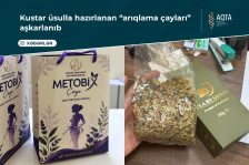 Kustar üsulla hazırlanan “arıqlama çayları” aşkarlanıb − VİDEO