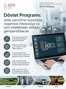 Dövlət Proqramı: Qida zəncirinə nəzarətdə rəqəmsal inteqrasiya və süni intellektdən istifadə genişləndiriləcək