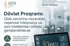 Dövlət Proqramı: Qida zəncirinə nəzarətdə rəqəmsal inteqrasiya və süni intellektdən istifadə genişləndiriləcək