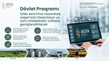 Dövlət Proqramı: Qida zəncirinə nəzarətdə rəqəmsal inteqrasiya və süni intellektdən istifadə genişləndiriləcək