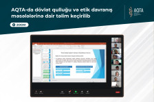 AQTA-da dövlət qulluğu və etik davranış məsələlərinə dair təlim keçirilib