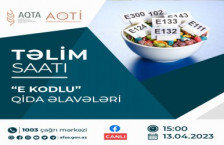 “Təlim saatı”nda “E kodlu” qida əlavələri barədə danışılacaq