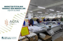 Marketdə istehlaka yararsız qida məhsulları aşkar olunub