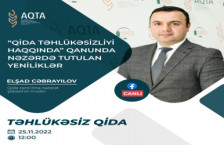 Canlı yayımda "Qida təhlükəsizliyi haqqında" qanunda nəzərdə tutulan yeniliklərlə bağlı məlumat veriləcək