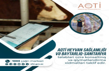 AQTİ heyvan sağlamlığı və baytarlıq-sanitariya tələbləri üzrə konsaltinq və qiymətləndirmə xidmətləri təklif edir