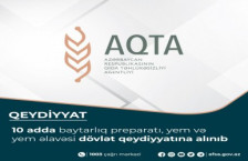 10 adda baytarlıq preparatı, yem və yem əlavəsi dövlət qeydiyyatına alınıb