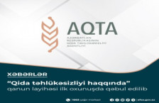 “Qida təhlükəsizliyi haqqında” qanun layihəsi ilk oxunuşda qəbul edilib