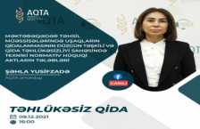 Məktəbəqədər təhsil müəssisələrində uşaqların qidalanmasının düzgün təşkili və qida təhlükəsizliyi sahəsində texniki normativ hüquqi aktların tələbləri müzakirə ediləcək