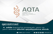 4 adda baytarlıq preparatı, yem və yem əlavəsi dövlət qeydiyyatına alınıb