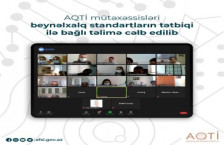 AQTİ mütəxəssisləri beynəlxalq standartların tətbiqi ilə bağlı təlimə cəlb edilib