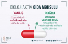 Bioloji aktiv qida məhsulları dərman vasitəsi deyil