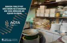 Bakıda fəaliyyət göstərən restoranda bir sıra nöqsanlar aşkar olunub