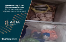 Şamaxıda fəaliyyət göstərən mağazada istehlaka yararsız məhsullar aşkar olunub