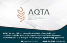 AQTA şənlik mərasimlərinin keçirildiyi məkanlarda kondisioner və havalandırma sistemləri ilə bağlı məsələyə aydınlıq gətirib