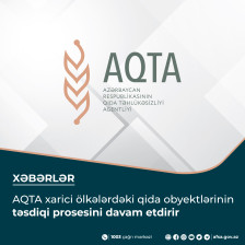 AQTA xarici ölkələrdəki qida obyektlərinin təsdiqi prosesini davam etdirir