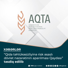 “Qida təhlükəsizliyinə risk əsaslı dövlət nəzarətinin aparılması Qaydası” təsdiq edilib