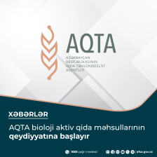 AQTA bioloji aktiv qida məhsullarının qeydiyyatına başlayır