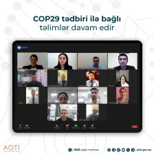 COP29 tədbiri ilə bağlı təlimlər davam edir