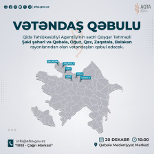 AQTA sədri Qəbələdə vətəndaşları qəbul edəcək