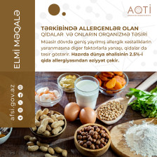 Tərkibində allergenlər olan qidalar və onların orqanizmə təsiri