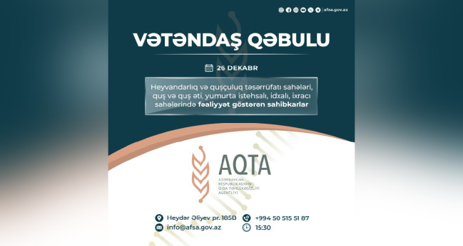 Qoşqar Təhməzli heyvandarlıq və quşçuluq təsərrüfatı sahələri, quş və quş əti, yumurta istehsalı, idxalı, ixracı sahələrində fəaliyyət göstərən sahibkarları qəbul edəcək