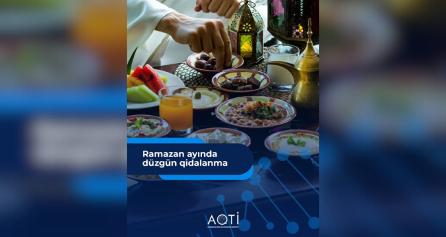 Ramazan ayında düzgün qidalanma