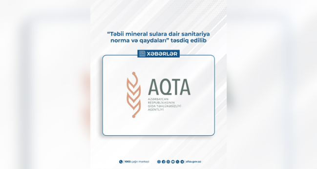 “Təbii mineral sulara dair sanitariya norma və qaydaları” təsdiq edilib