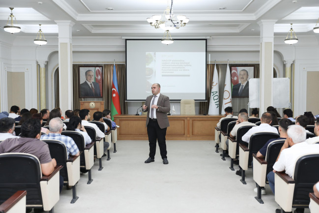 Sahibkarlar üçün HACCP təlimi keçirilib