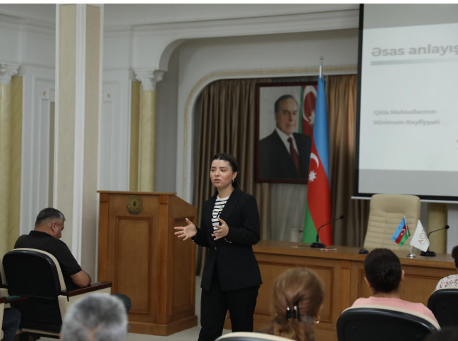 Qida ilə təmasda olan işçilər üçün gigiyena təlimi keçirilib