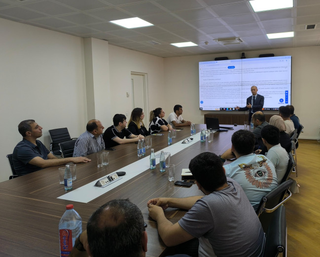 Sahibkarlıq subyektlərinin əməkdaşları üçün “Qida və yem məhsullarının izlənilməsi” mövzusunda təlim keçirilib