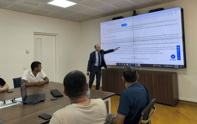 Sahibkarlıq subyektlərinin əməkdaşları üçün “Qida və yem məhsullarının izlənilməsi” mövzusunda təlim keçirilib