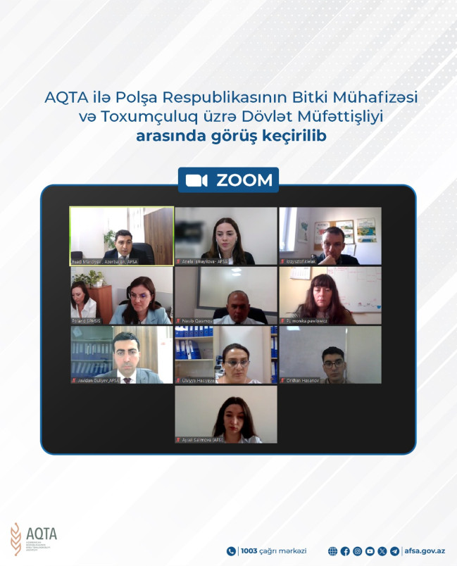 AQTA ilə Polşa Respublikasının Bitki Mühafizəsi və Toxumçuluq üzrə Dövlət Müfəttişliyi arasında görüş keçirilib