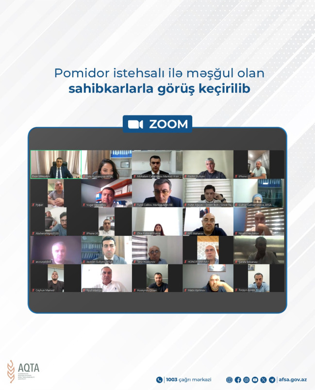 Pomidor istehsalı ilə məşğul olan sahibkarlarla görüş keçirilib