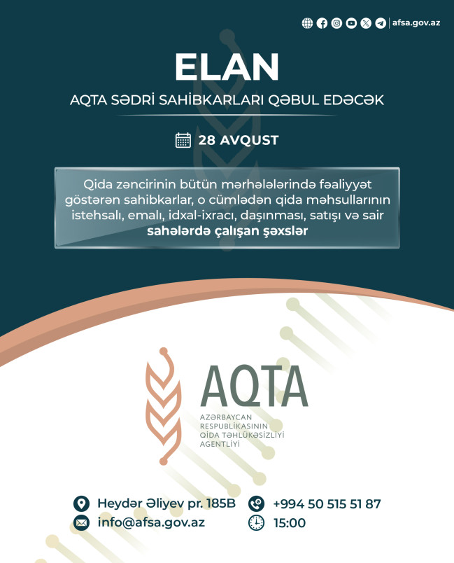 Qoşqar Təhməzli sahibkarları qəbul edəcək