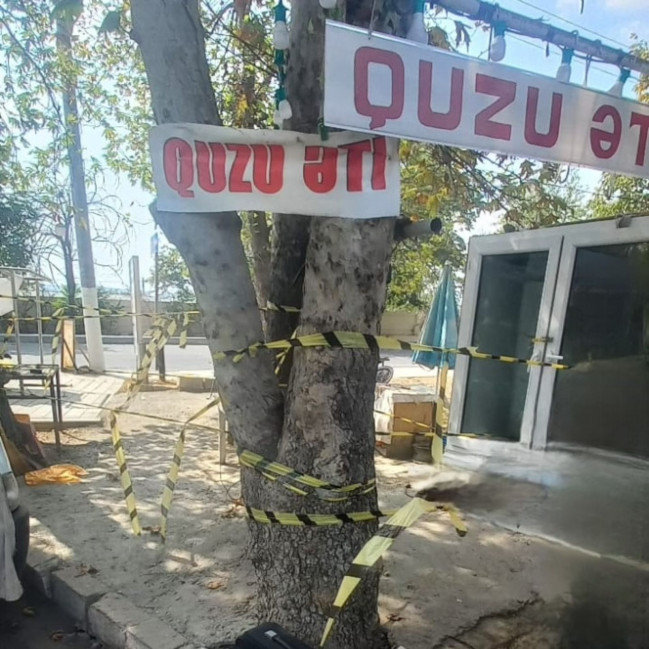 İsmayıllıda ət satışı məntəqəsinin qanunsuz fəaliyyət göstərdiyi aşkarlanıb