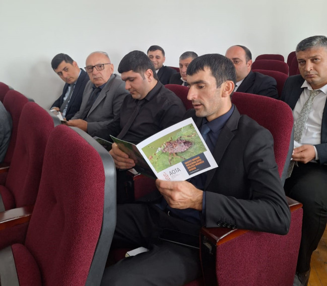 Qəhvəyi mərmər bağacığına qarşı mübarizə tədbirləri ilə bağlı maarifləndirici görüşlər davam edir