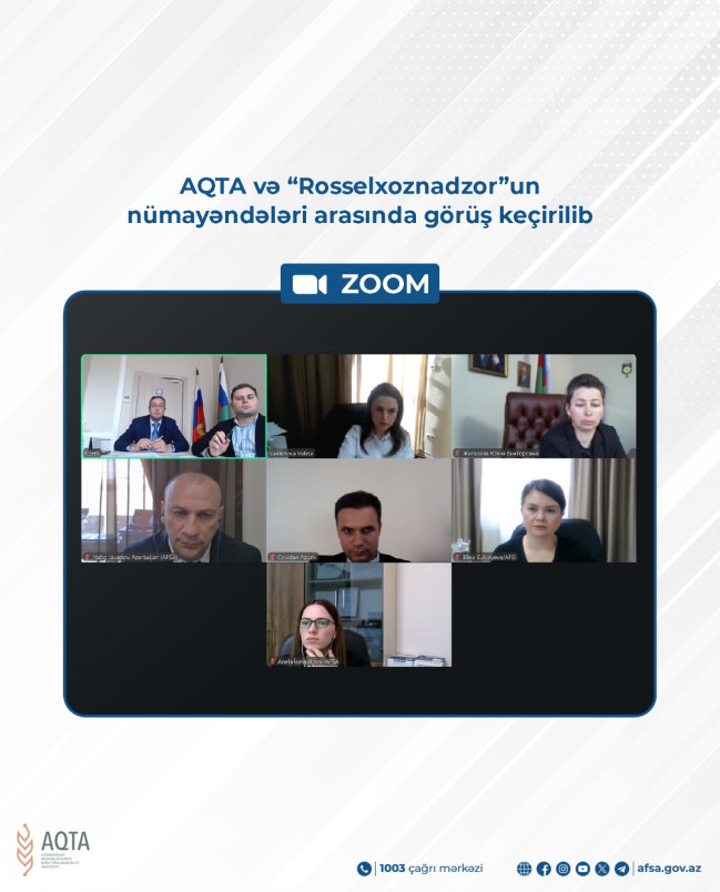 AQTA və “Rosselxoznadzor”un nümayəndələri arasında görüş keçirilib