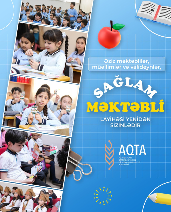 “Sağlam məktəbli” layihəsi davam edir