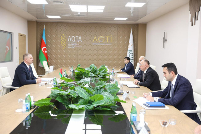 AQTA sədri Belarus Respublikasının kənd təsərrüfatı və ərzaq nazirinin müavini ilə görüşüb