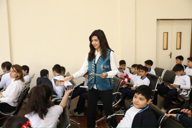 AQTA “Sağlam məktəbli” layihəsini davam etdirir