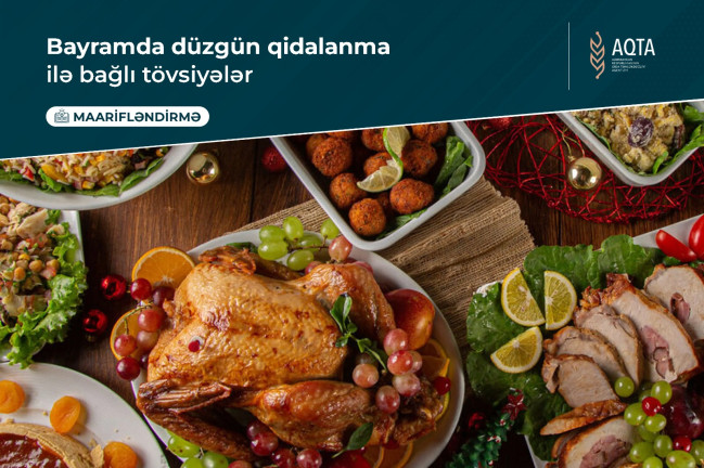 Bayramda düzgün qidalanma ilə bağlı tövsiyələr