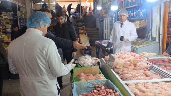 Xırdalan bazarında yoxlama aparılıb - VİDEO