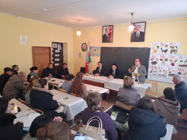 Şəkidə qəhvəyi mərmər bağacığına qarşı maarifləndirici görüşlər keçirilib